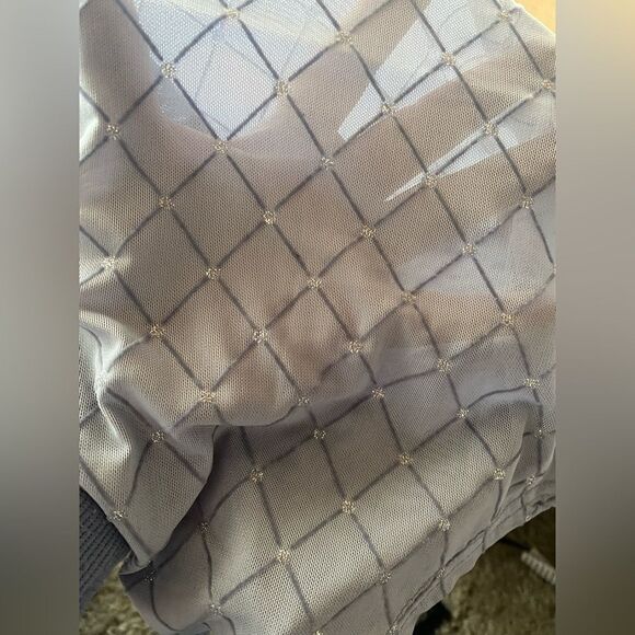 Semi-Sheer Fashion Pantyhose, Baby Blue, New - Picture 4 of 11